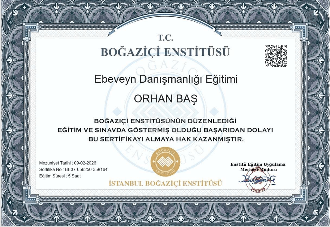 Ebeveyn Danışnalığı Sertifikası