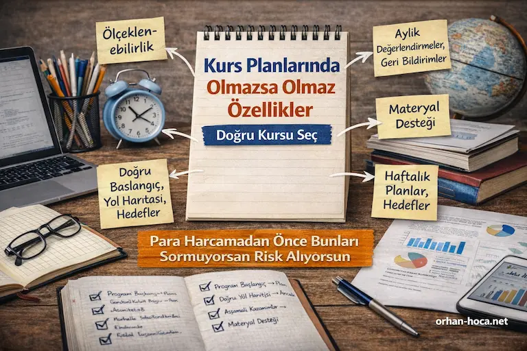 Kurs planlarında olması gereken temel özellikler ve öğrenme sistemi